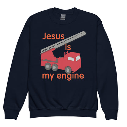 Jesus Is My Engine Kids Sweatshirt