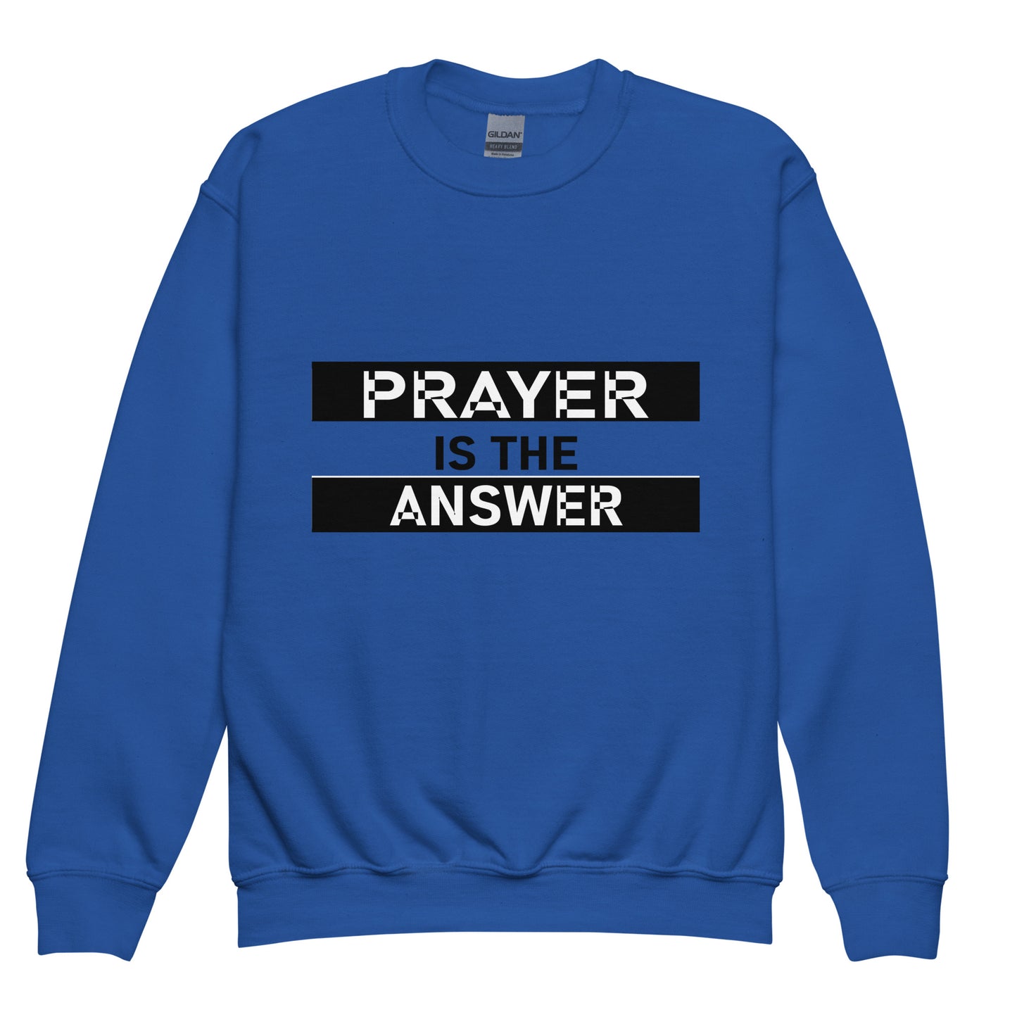 Prayer Is the Answer Youth Crewneck Sweatshirt