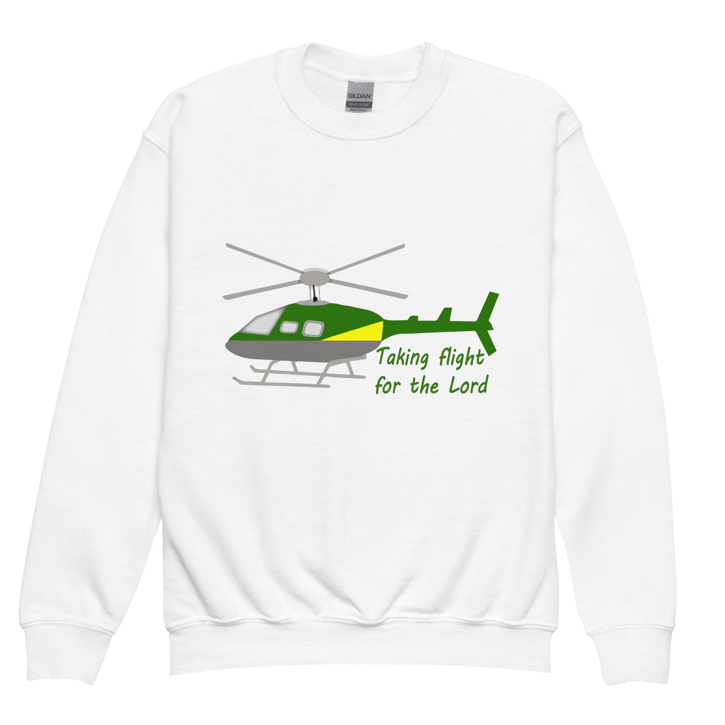 Taking Flight for the Lord (GY) Kids Sweatshirt