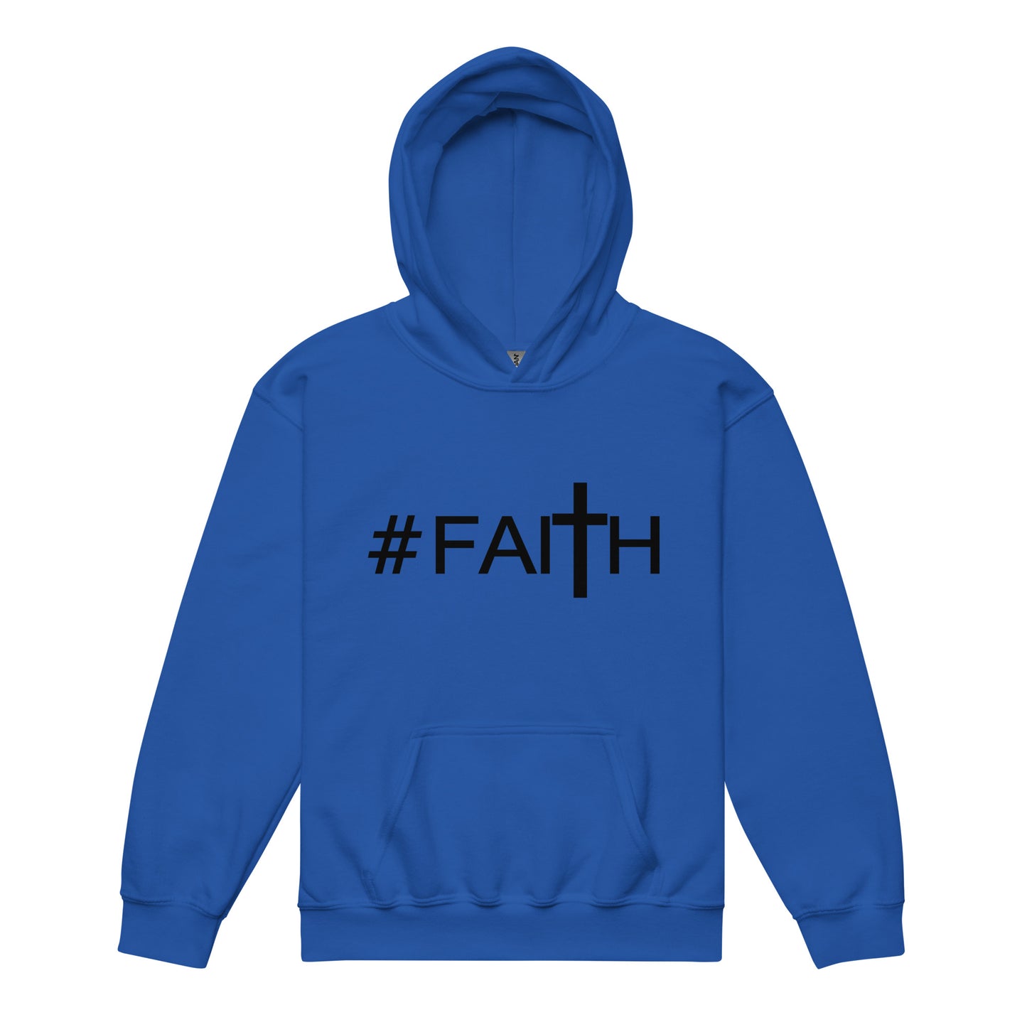 Hashtag Faith Youth Heavyweight Hoodie