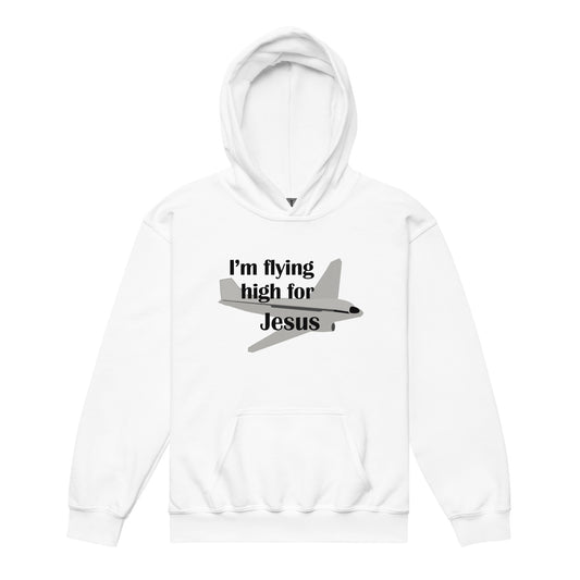 Flying High for Jesus Kids Heavyweight Hoodie