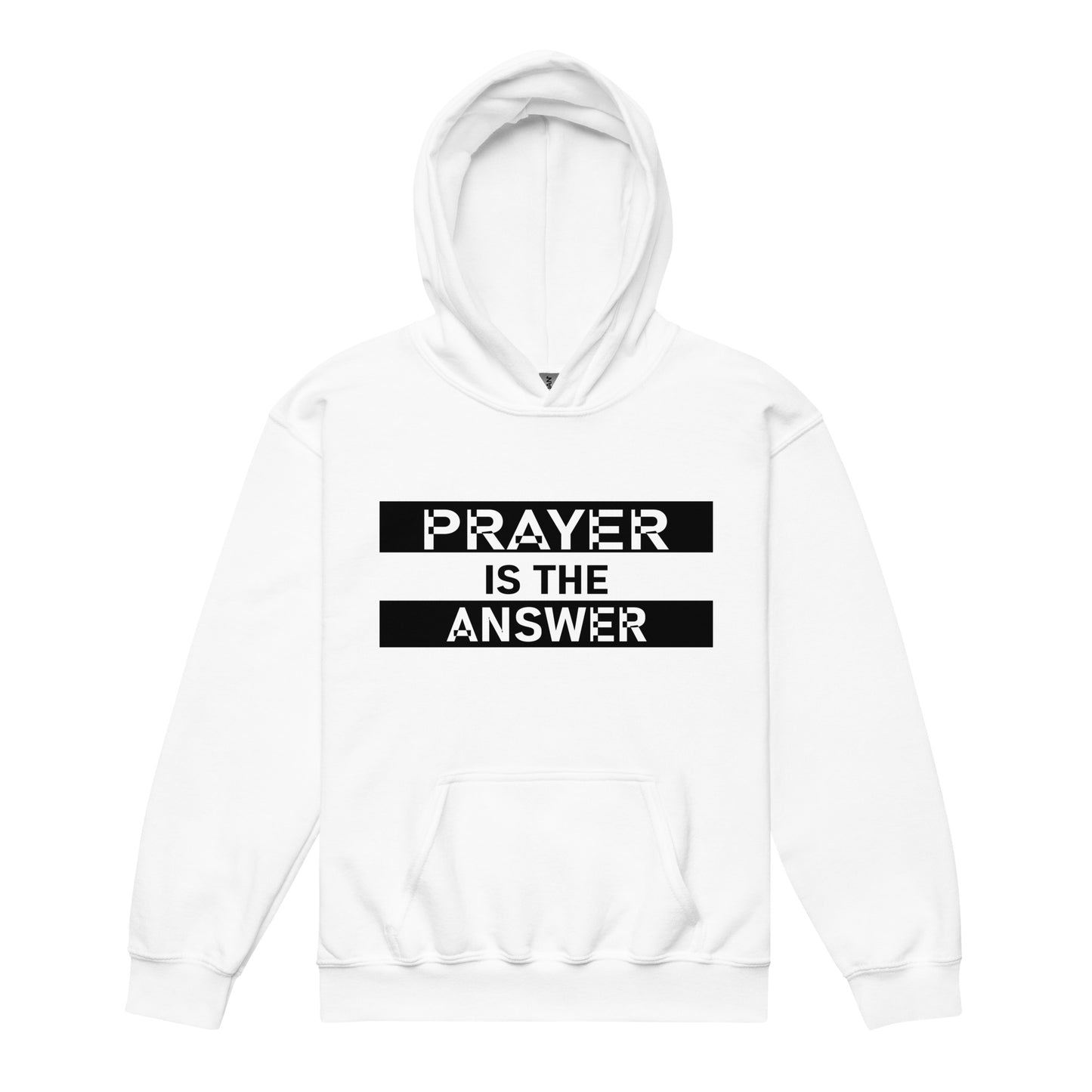 Prayer Is the Answer Youth Heavyweight Hoodie