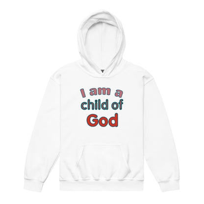 I Am a Child of God Youth Heavyweight Hoodie