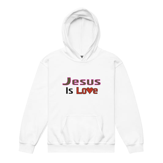 Jesus Is Love Heavyweight Youth Hoodie