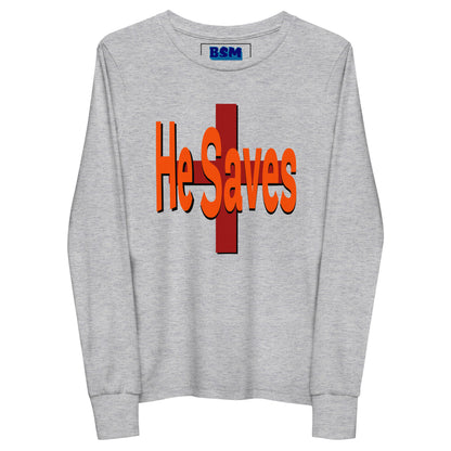 He Saves Youth Long-Sleeve Tee