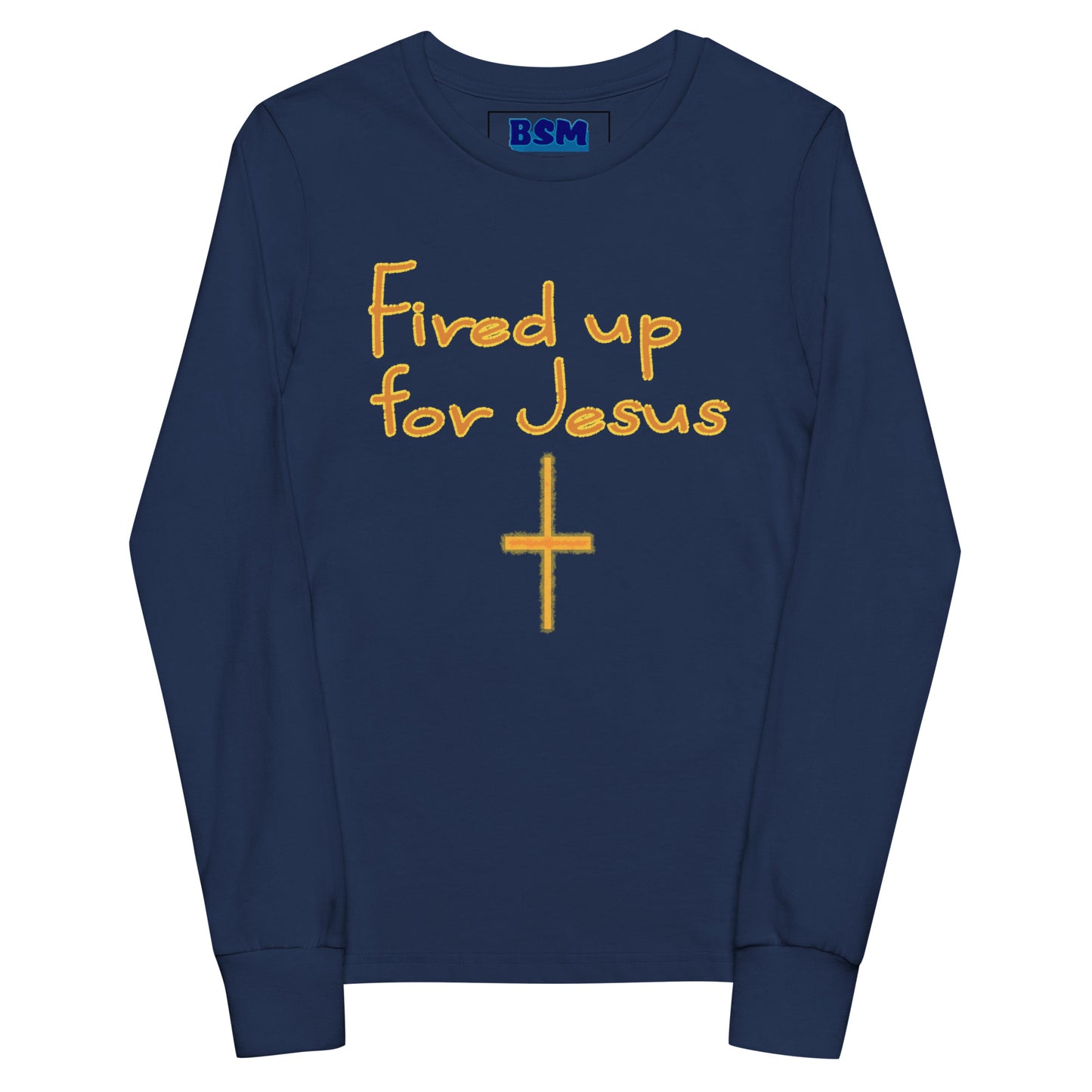 Fired Up for Jesus Youth Long-Sleeve Tee