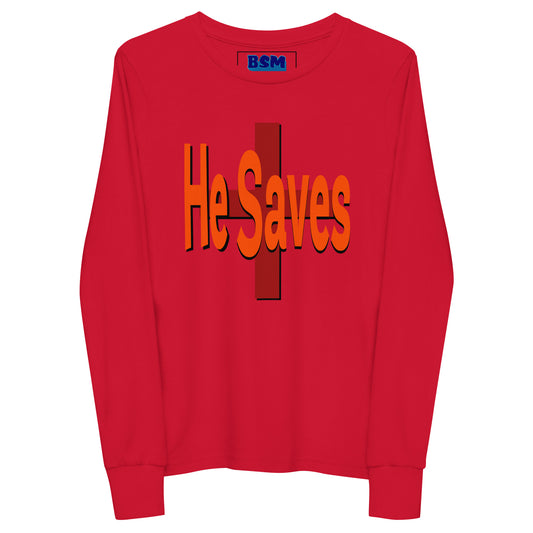 He Saves Youth Long-Sleeve Tee