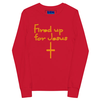 Fired Up for Jesus Youth Long-Sleeve Tee